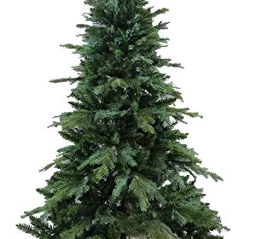 PREQU' Albero di Natale Acadia Realistico Rami Ombrello PVC + PE (210 cm)