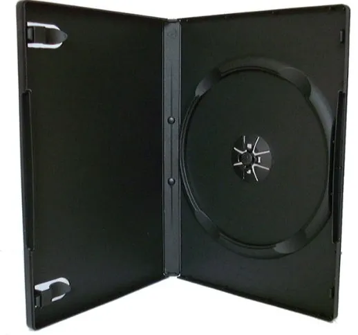 Toner UK - Confezione da 100 custodie per DVD, 14 mm, colore: Nero