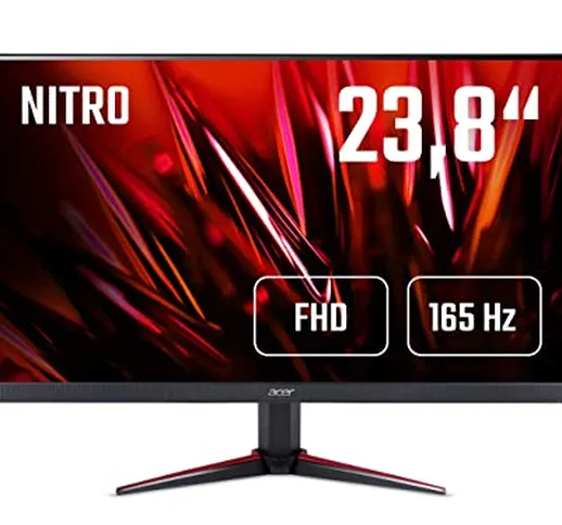 Acer Nitro VG240YS – Monitor Gaming da 24" Full HD 165 Hz (61 cm, 1920 x 1080, display IPS...