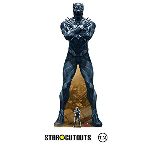 Star Cutouts Ltd SC1412 Avengers Marvel Legend Black Panther T'Challa King of Wakanda, sag...