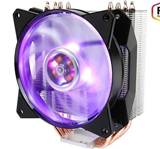 Cooler Master MasterAir MA410P RGB Ventola per CPU '4 Heatpipes, 1 x MasterFan AB 120 RGB...