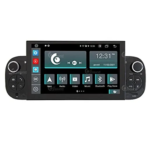 Autoradio Custom Fit per Fiat Panda Android GPS Bluetooth WiFi Dab USB Full HD Touchscreen...