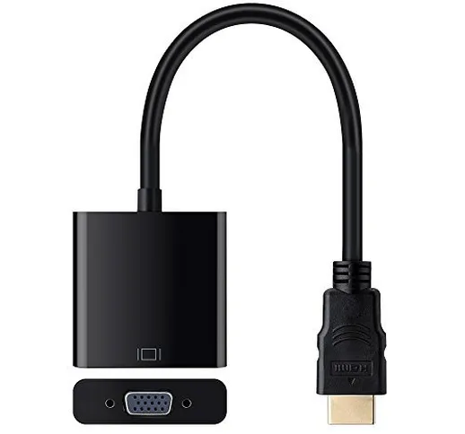 HDMI a VGA con Audio-Cavo adattatore convertitore per TV HD, PC, PS3, Xbox