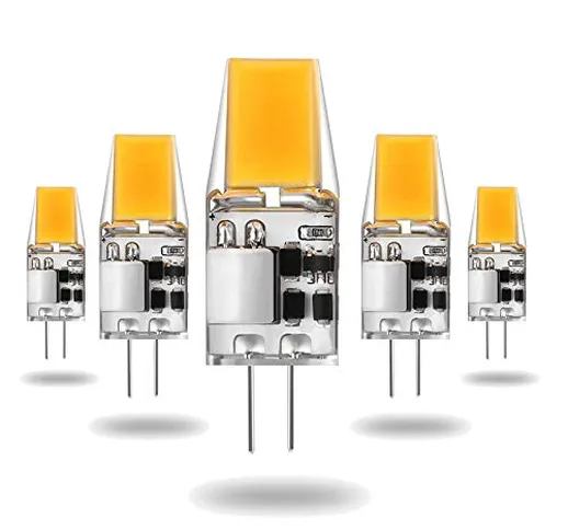 Lampadine a LED G4, 5 W, 500 lm, ricambio per lampadine alogene da 50 W, 4000 K, luce bian...