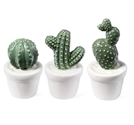 LCCL Artificiale in Vaso Piante casa Decorazione, Ceramic Cactus