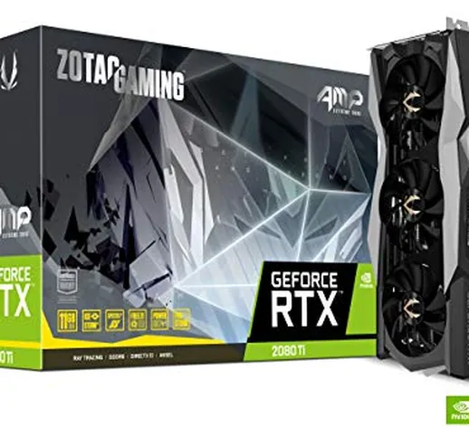 ZOTAC Gaming GeForce RTX 2080 Ti AMP Extreme Core Scheda grafica (NVIDIA RTX 2080 Ti, 11GB...
