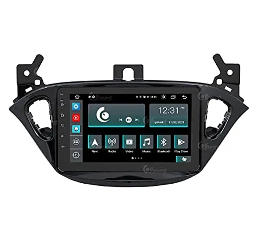 Autoradio Custom Fit per Opel Corsa E Android GPS Bluetooth WiFi Dab USB Full HD Touchscre...