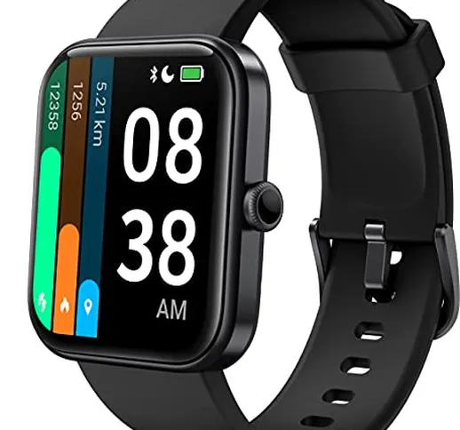 Smartwatch, YONMIG 1.69‘’ Full Touch Schermo Orologio Fitness con Alexa Integrata/Saturime...