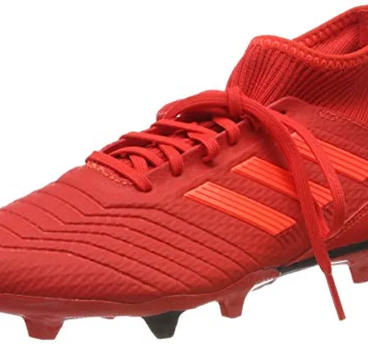 adidas Predator 19.3 Fg, Scarpe da Calcio Uomo, Multicolore (Rojact/Rojsol/Negbás 000), 41...