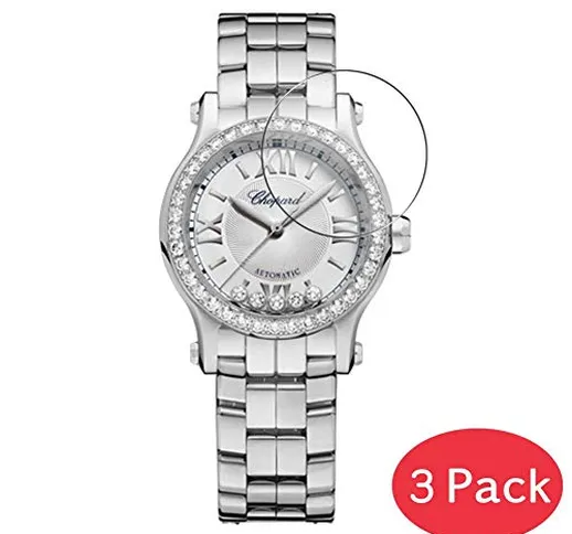 VacFun 3 Pezzi Vetro Temperato Pellicola Protettiva Compatibile con Chopard 278573-3004, 9...