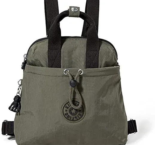 Kipling Goyo Mini, Zaino Casual Donna, Verde Muschio, One Size