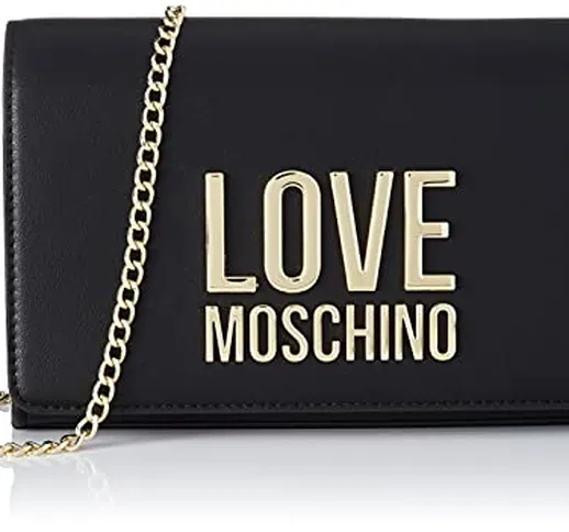 Love Moschino, Borsa a Spalla da Donna, Pre Collezione Autunno Inverno 2021, Nero, U