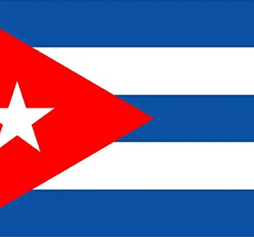 Durabol Bandiera di Cuba 150 x 90 cm Double Pique Satin
