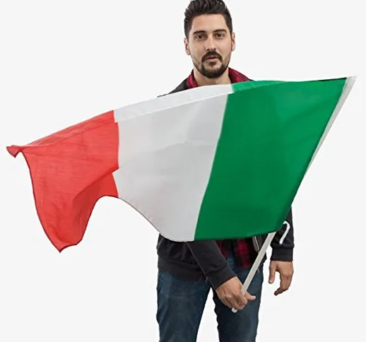 Genérico – Bandiera Italia con Asta (90 x 60 cm)