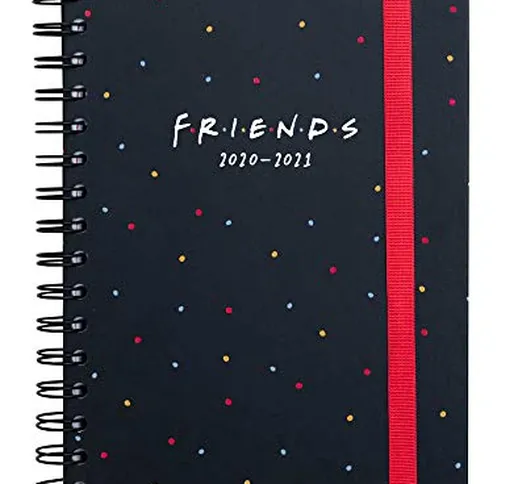 Diario ASVA52002 Scuola Settimanale 2020/2021 Friends Serie TV, 12 mesi, A5, spazi extra p...