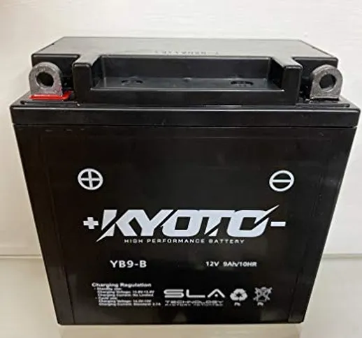 Batteria moto Kyoto YB9-B SLA compatibile con Piaggio Vespa P E 200 - Pronta all'uso 12V 9...