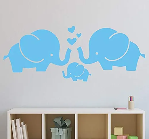 FXBSZ Adesivi murali elefanti personalizzabili adesivi animali adesivi murali bambini deco...