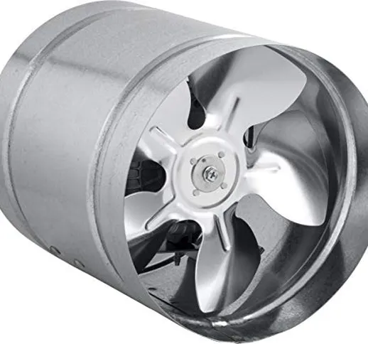 Ventilatore assiale per tubi, ventilatore/scarico, in acciaio, misura a scelta: 150, 160,...