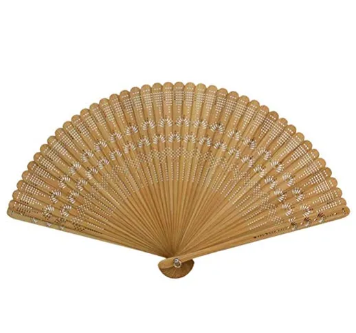 Vosarea Folding Fans - Ventaglio in bambù e seta, stile rétro cinese giapponese
