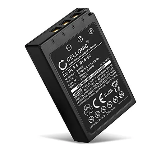 CELLONIC® Batteria di Ricambio BLS-5 BLS-50 Compatibile con Olympus Om-D E-M10 Mark II III...