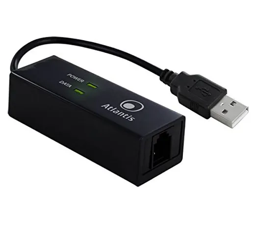 Atlantis WebRunner USB Modem 56k Esterno USB V.90/V.92, Hot Plug'n'Play