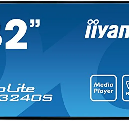 iiyama ProLite LE3240S-B1 80cm (31,5") Info-Display IPS Panel Full-HD USB Mediaplayer (VGA...