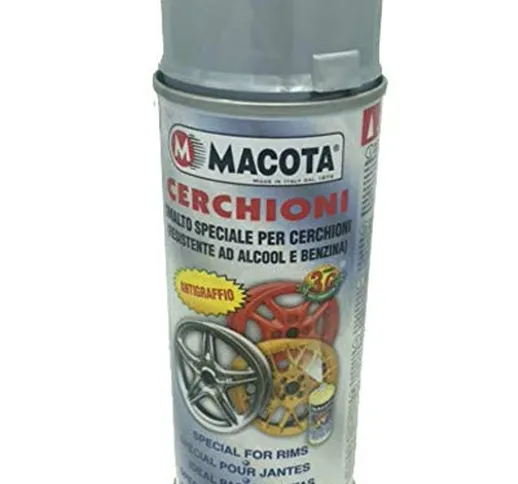 MACOTA 1210076 Vernice Alluminio Ruote Spray Smalto Speciale per Cerchioni