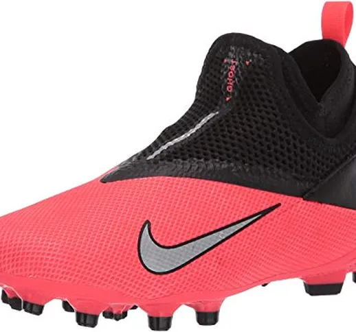 Nike Phantom Vsn 2 Academy DF Fgmg, Scarpe da Corsa Unisex-Adulto, Laser Crimson/Metallic...