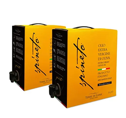 2 CONFEZIONI da 3 Litri - Olio Extravergine di Oliva - EVO - Spineto - Terre Di Lidia - Bi...