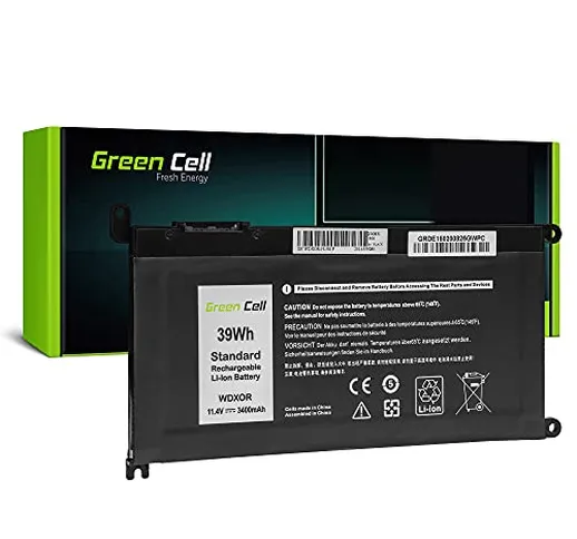 Green Cell Batteria WDX0R WDXOR per Dell Inspiron 13 5368 5378 5379 14 5482 15 5565 5567 5...