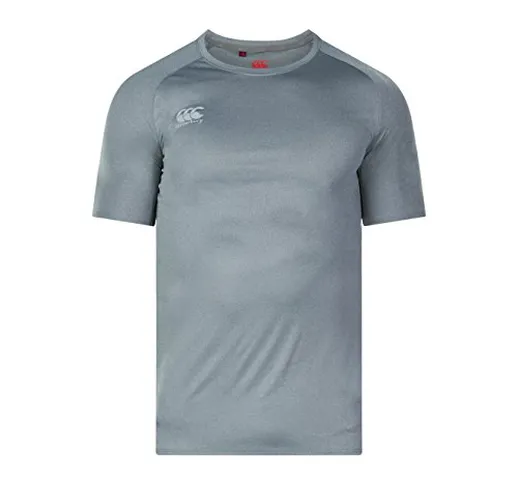 Canterbury, Vapodri Superlight, T-shirt, Uomo, Grigio (Marna Statico), L