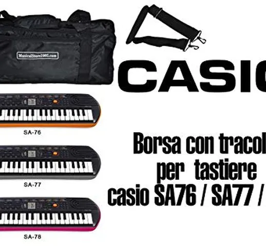 Custodia Borsa KeyBag MiniBag/Tracolla/Tastiere CASIO SA 76/77 / 78