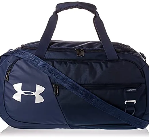 Under Armour Undeniable Duffle 4.0 Borsa Unisex, Blu (Academy/Academy/Silver (408)), S