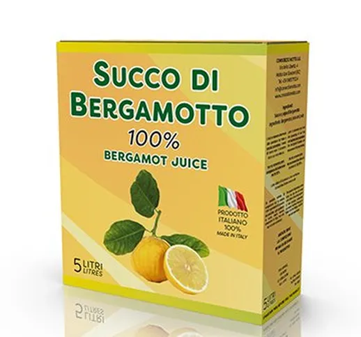 Succo puro di Bergamotto calabrese confezione da 5 Lt.