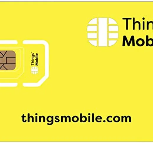 SIM Card per KIDS SMARTWATCH - Things Mobile - con copertura globale e rete multi-operator...