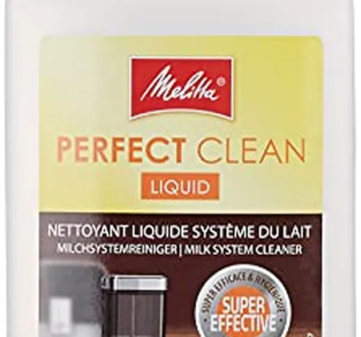 Melitta 202034 Perfect Clean Detergente Liquido per il Filtro del Latte, Per Macchina da C...