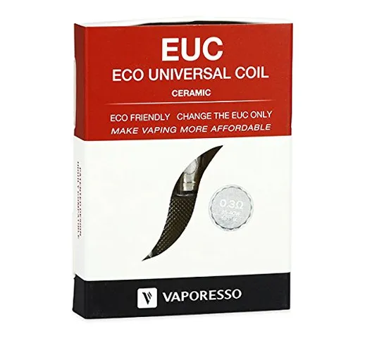 Vaporesso Resistenza EUC Coil SS316 da 0.3 ohm per VECO ONE Blister 5 pz Prodotto Senza Ni...