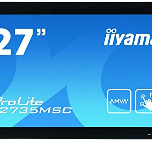 liyama ProLite T2735MSC-B2 68,6 cm (27" ") AMVA+ LED-Monitor Full-HD 10 Punkt Multitouch C...