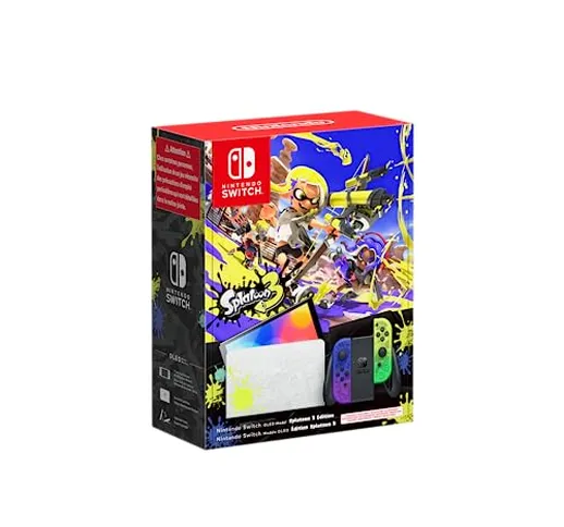 Nintendo - Console Nintendo Switch – Modello OLED edizione speciale Splatoon 3 - schermo O...