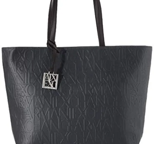 ARMANI EXCHANGE Liz-Open Medium Shopping Tote, 28 x 11 x 40 cm, Nero (nero (nero - nero).)...