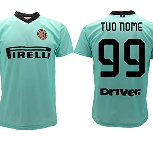 Maglia Inter Away Personalizzata 2019 2020 Internazionale Trasferta Adulto Bambino Nome e...