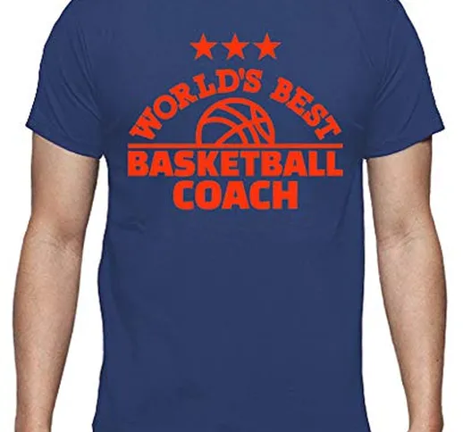tostadora - T-Shirt Miglior Allenatore di Basket del - Uomo Blu Reale 4XL