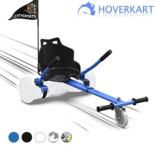 MARKBOARD Kart per Hoverboard Go Kart per Hoverboard di 6.5 8 10 Pollici (Blue)
