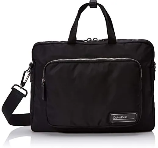 Calvin Klein Primary Slim Laptop Bag - Borse a spalla Uomo, Nero (Black), 1x1x1 cm (W x H...