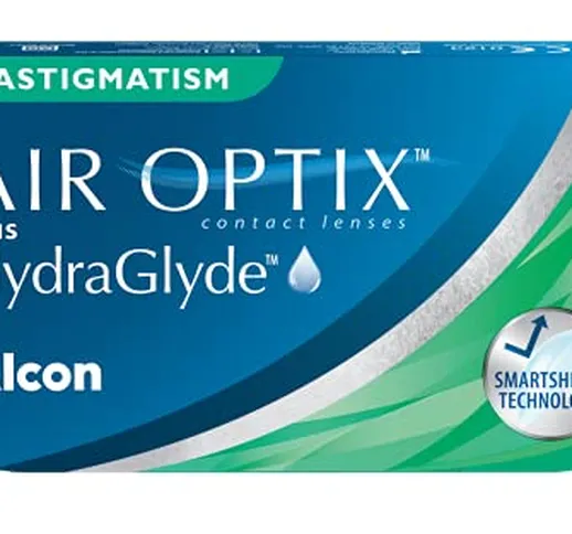 Air Optix plus HydraGlyde for Astigmatism lenti a contatto mensili, 3 lenti, BC 8.7 mm, DI...