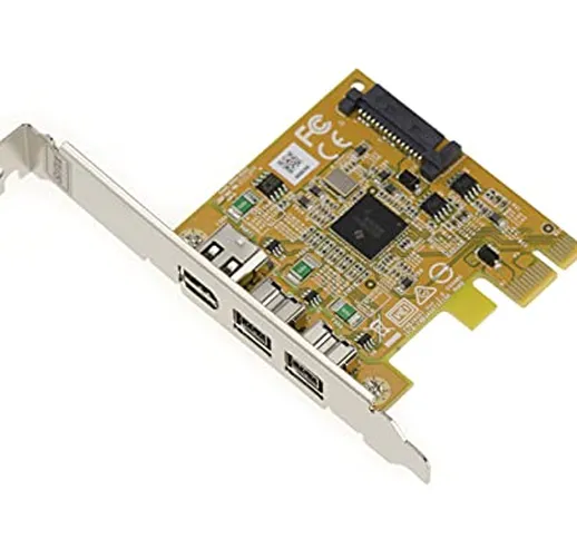 Kalea Informatique - Scheda SUNIX PCIe 3.0 FIREWIRE 400 Ieee1394a e 800 ieee3194b chipset...