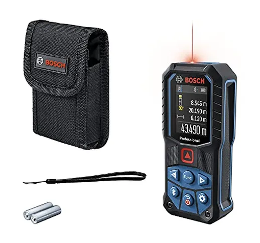 Bosch Professional Distanziometro laser GLM 50-27 C (campo di misura: fino a 50m, robusto,...