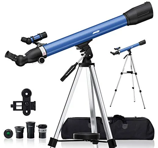 AOMEKIE Telescopio Astronomico per Adulti 700/60mm Professionale Telescopio Rifrattore con...