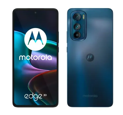 Motorola Moto Edge 30 Smartphone, 144Hz OLED FHD+, 5G, Tripla fotocamera 50MP, Qualcomm Sn...