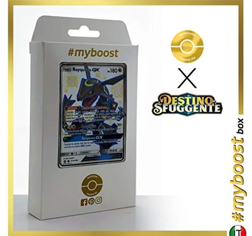 Rayquaza-GX 177A Cromatica - #myboost X Sole E Luna 11.5 Destino Sfuggente - Box di 10 Car...